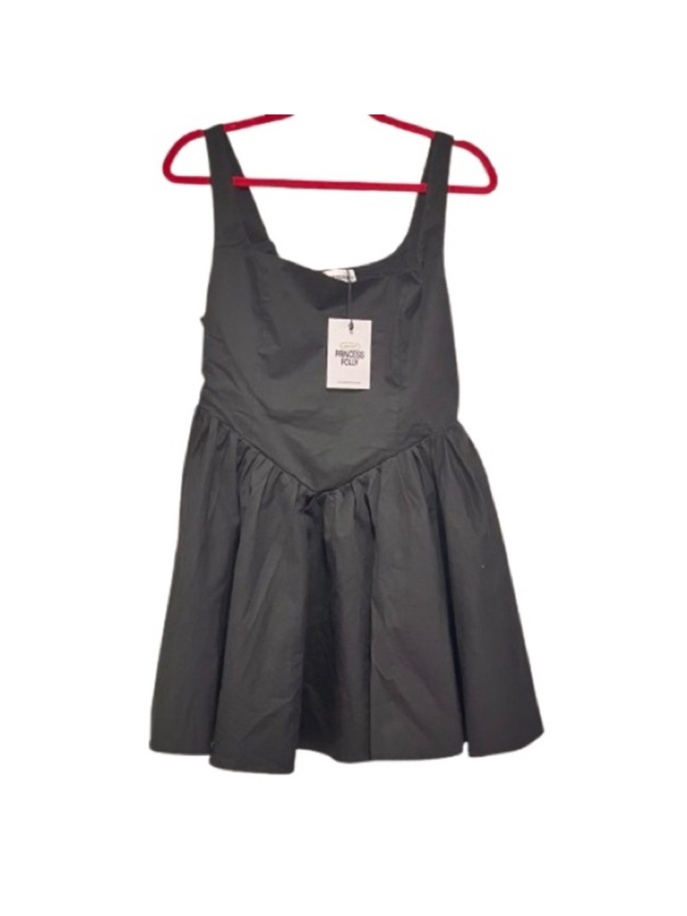 🆕- Princess Polly-STRAPLIE MINI DRESS BLACK. Size: 8 - Picture 7 of 12